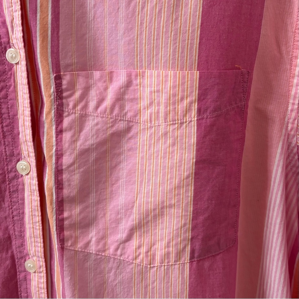 GAP Pink Striped Button-Down Shirt - Picture 7 of 16